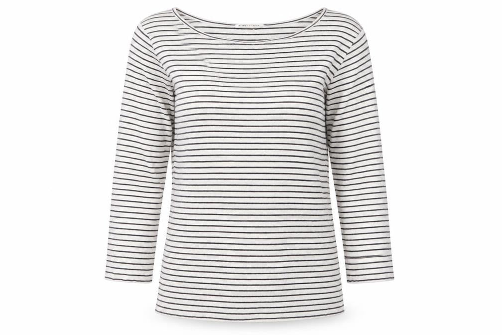 Whistles Women's Multicoloured Striped Long Sleeve T-Shirt