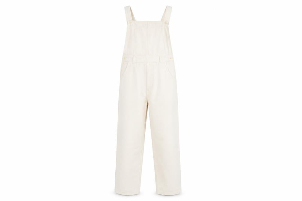 Women's DESIGN Ivory Dungaree Jumpsuit - Size 12