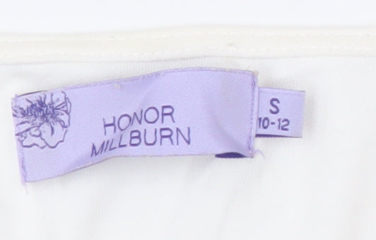 Honor Millburn Women's Ivory Beaded Blouse Size S