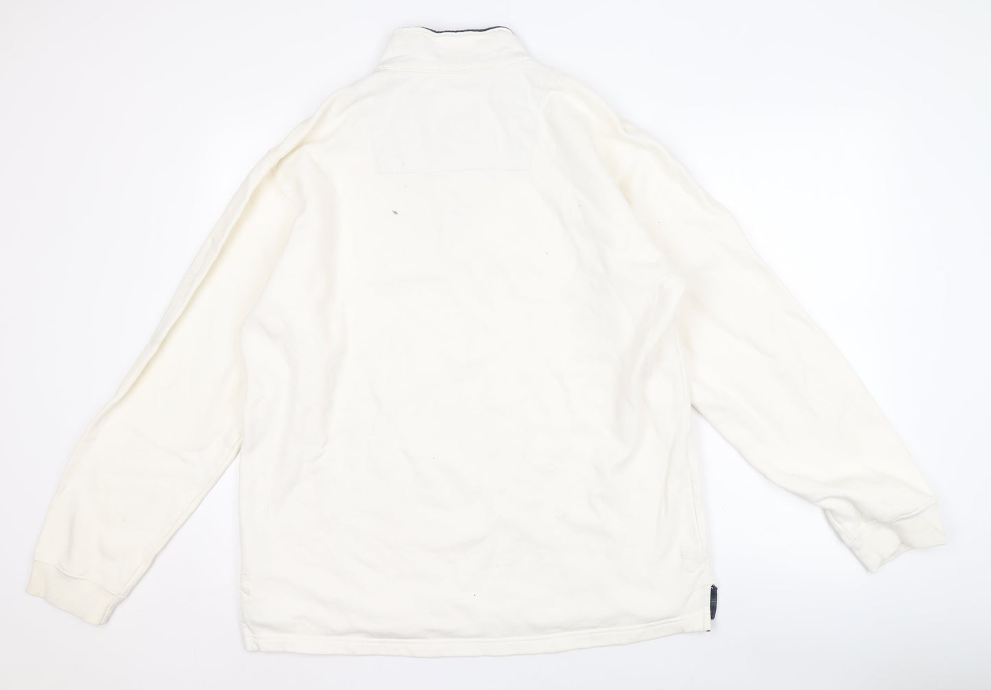 Cotton Traders Men's Ivory Pullover Sweatshirt L