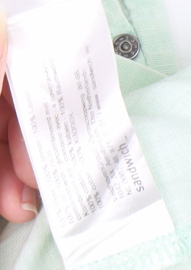 Sandwich Women's Green Linen Dress Size 8