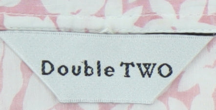 Double TWO Women’s Pink Floral Blouse, Size 12