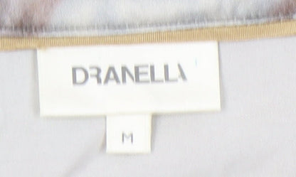 Brand and care label for Dranella Multicoloured V-Neck Top -, size M, - Elegant Style