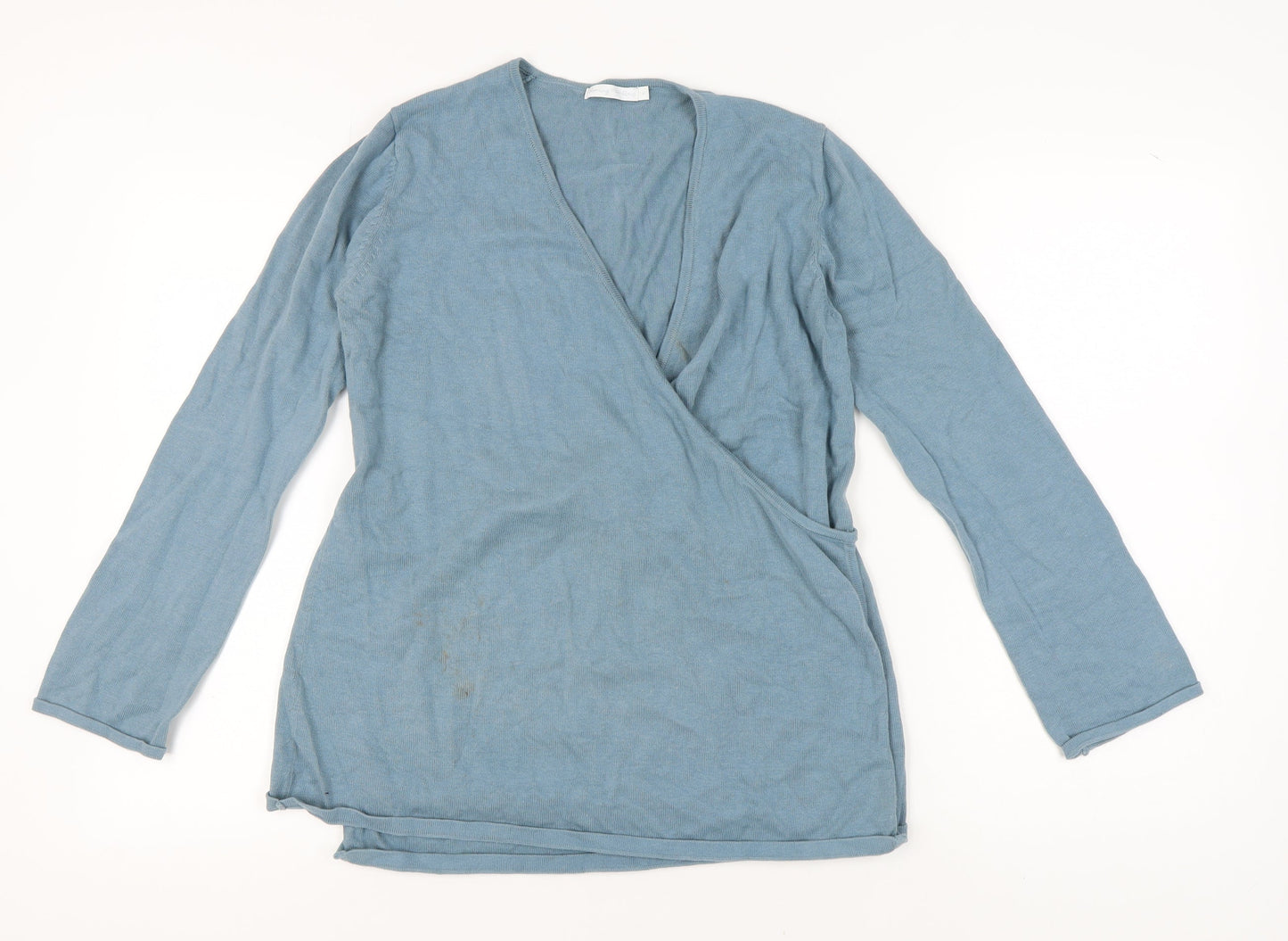Blooming Marvellous Women's Blue Wrap Jumper M