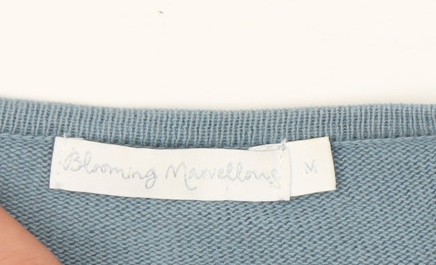 Blooming Marvellous Women's Blue Wrap Jumper M