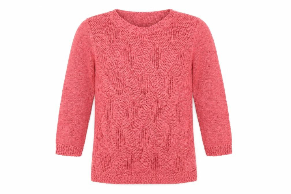 Marks & Spencer Women's Pink Cable-Knit Jumper M