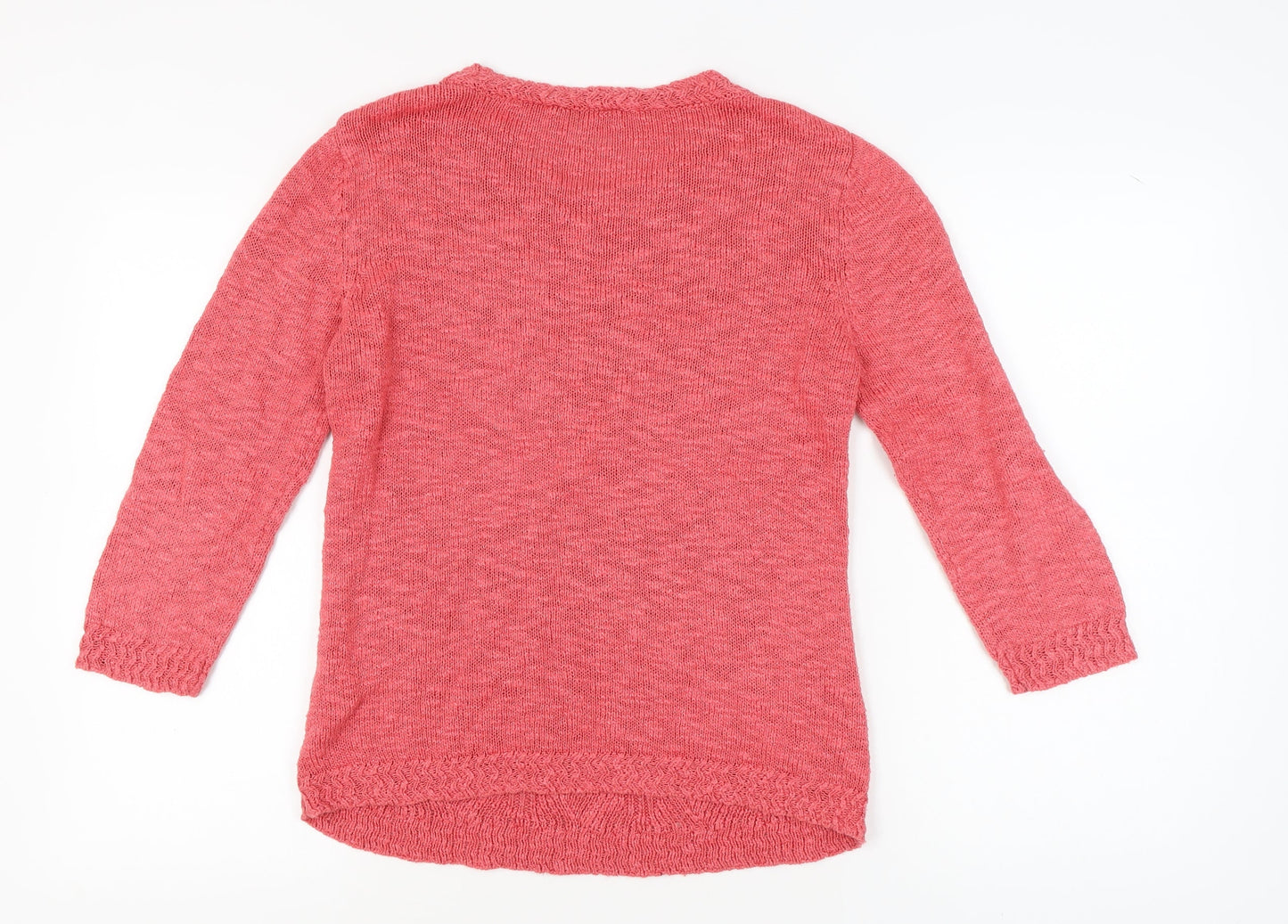Marks & Spencer Women's Pink Cable-Knit Jumper M