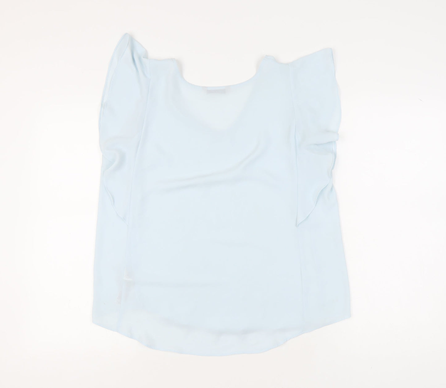 Marks and Spencer Blue Women's Blouse, Size 14, V-Neck, Casual