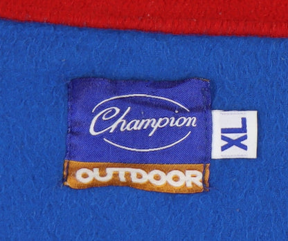 Champion Men's Blue Fleece Jacket XL Outdoor Basic
