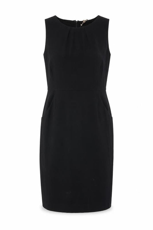 Jigsaw Women's Black Sheath Dress Size 10 Sleeveless