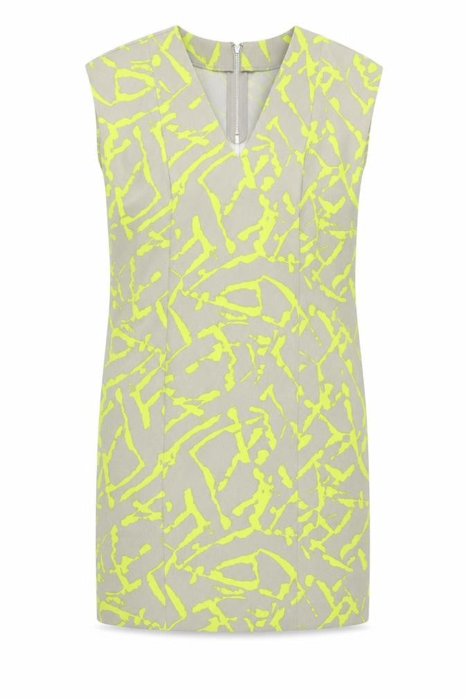 Warehouse Women's Multicoloured Geometric Dress Size 8