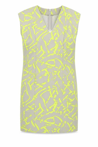 Warehouse Women's Multicoloured Geometric Dress Size 8
