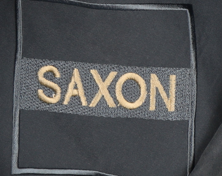 Saxon Men's Blue Basic Jacket M - Mid-Length Casual Wear