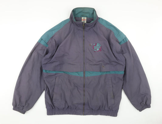 Abbey Sportswear Men's Purple Bomber Jacket L