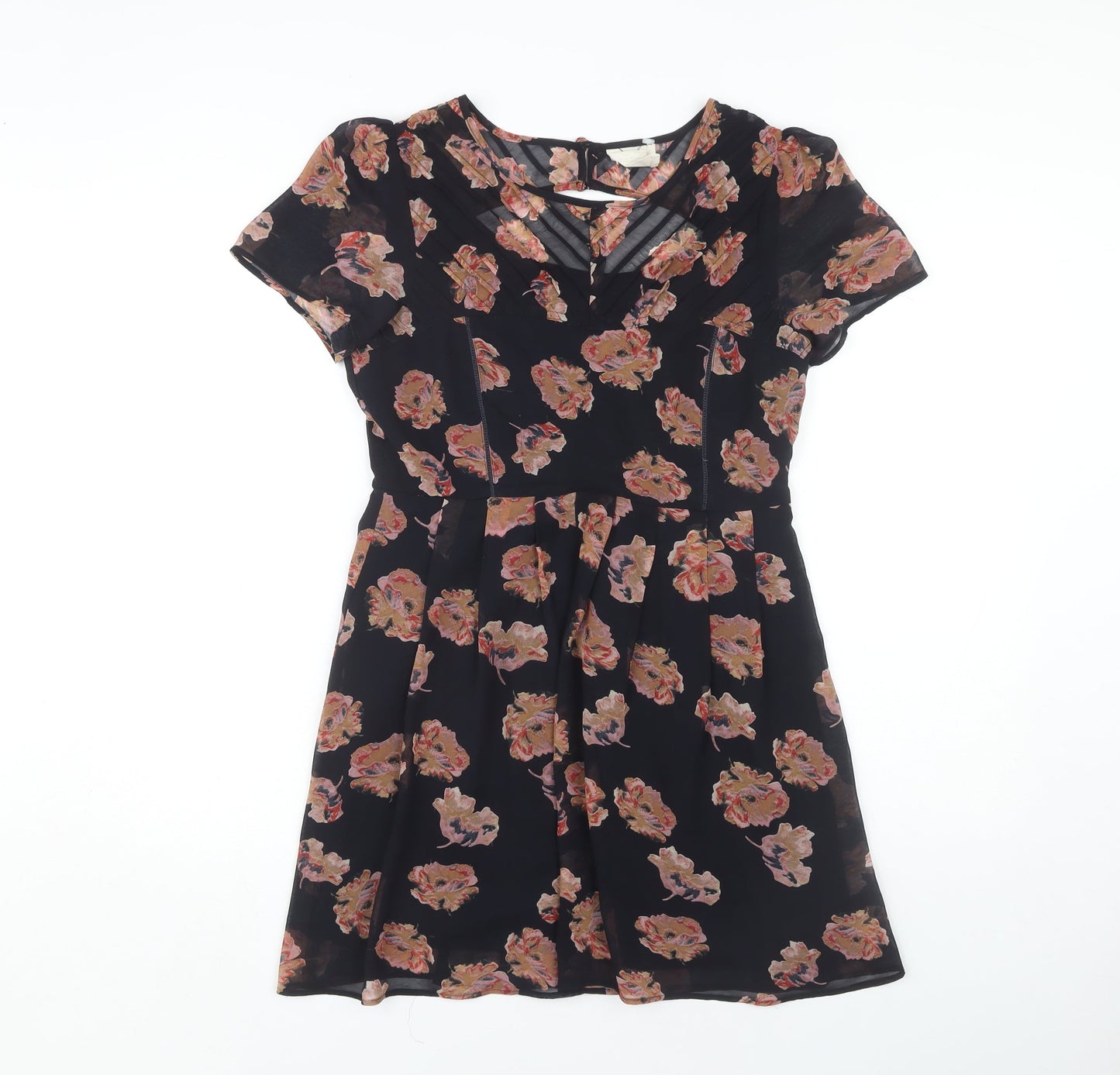 Pins and Needles Women's Black Floral Dress M
