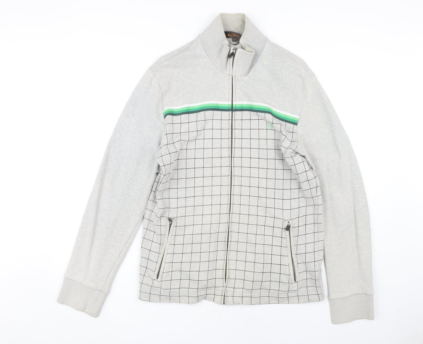 Ben Sherman Men's Full Zip Sweatshirt, Size Large.