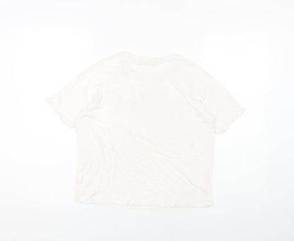 Back view of Pineapple girls’ white t-shirt 11-12 years basic logo