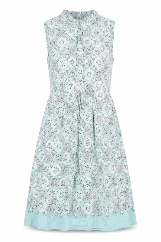 RJR.John Rocha Women's Blue A-Line Collared Dress