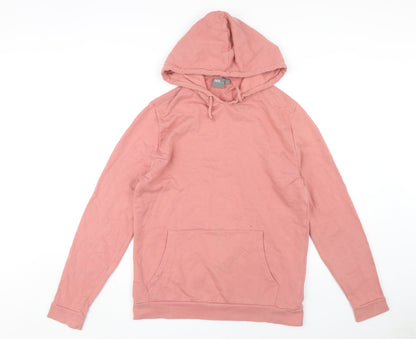 Additional front view of ASOS Men’s Pink Pullover Hoodie, size S