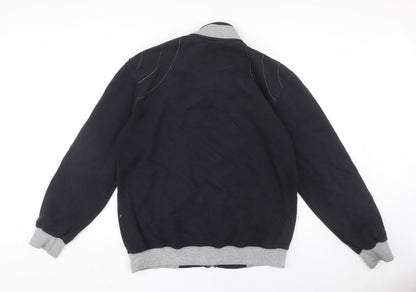Back view of Dunnes Men's Black Full Zip Sweatshirt - Large