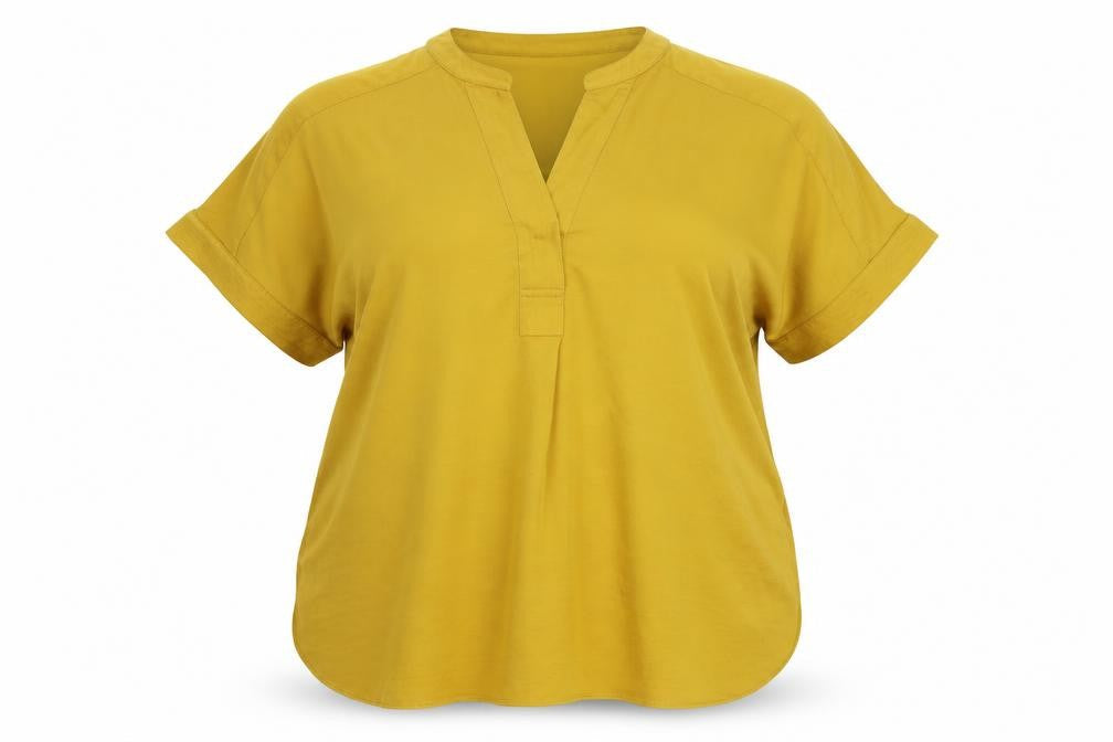 Marks & Spencer Women's Yellow Short Sleeve Blouse