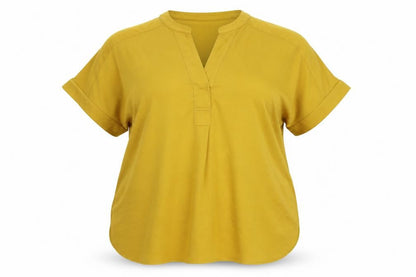 Marks & Spencer Women's Yellow Short Sleeve Blouse