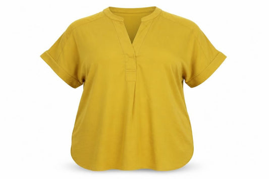 Marks & Spencer Women's Yellow Short Sleeve Blouse