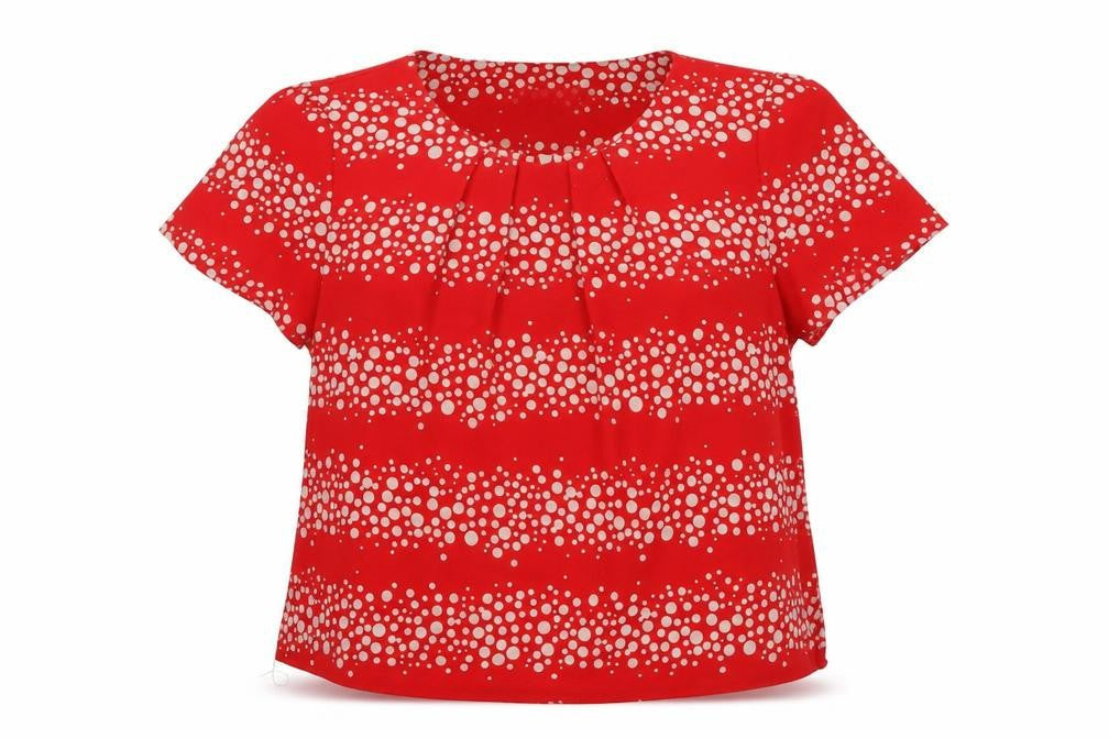 Bonmarché Women's Red Polka Dot Blouse, Size 18