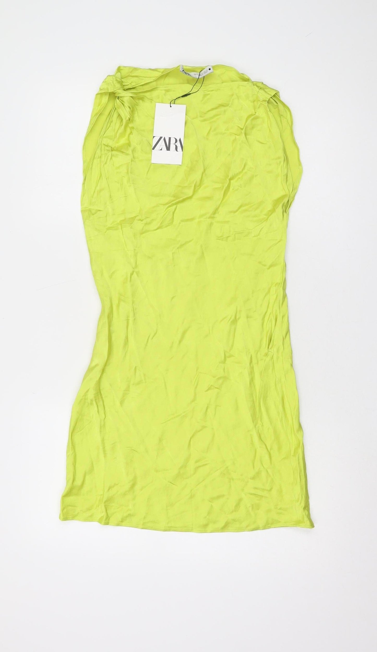Zara Women Green Woven Dress Size S