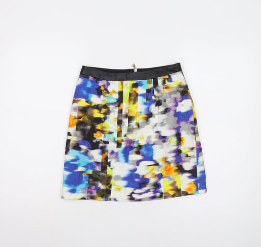 River Island Women's Multicoloured A-Line Skirt Size 8