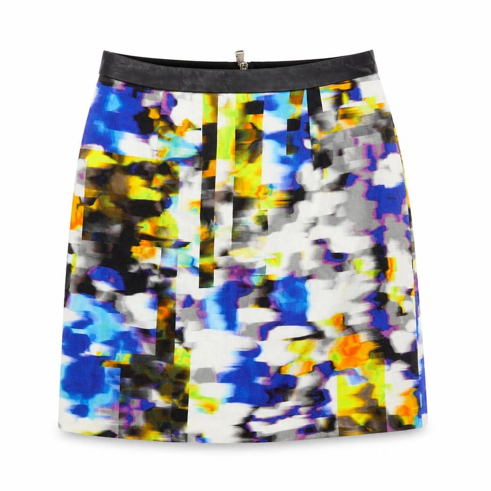 River Island Women's Multicoloured A-Line Skirt Size 8