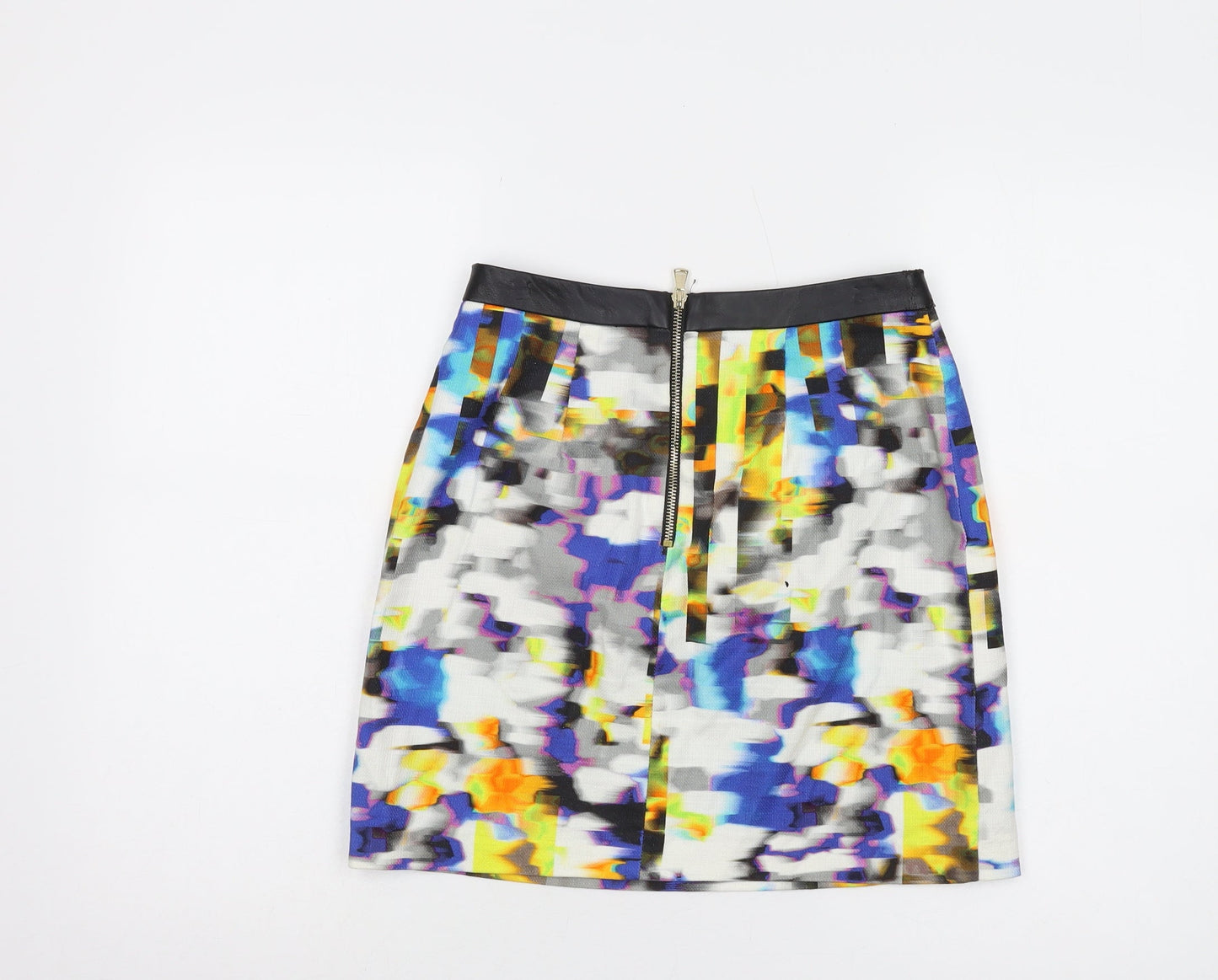 River Island Women's Multicoloured A-Line Skirt Size 8