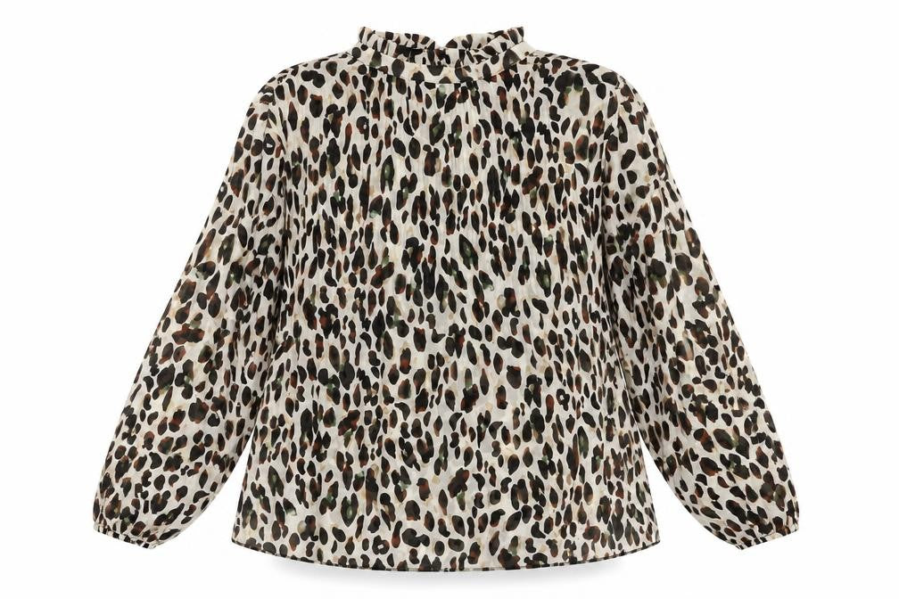 New Look Women's Animal Print Blouse Size 8