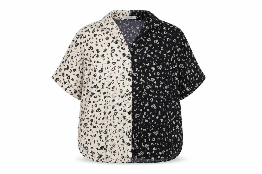 Liquorish Women's Multicoloured Animal Print Blouse, Size 12