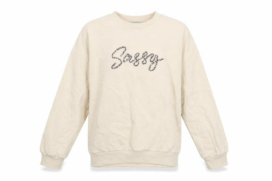 Marks & Spencer Girls Beige Pullover Sweatshirt 10-11 Years