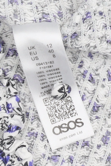 ASOS Women's Multicoloured Floral Dress Size 12
