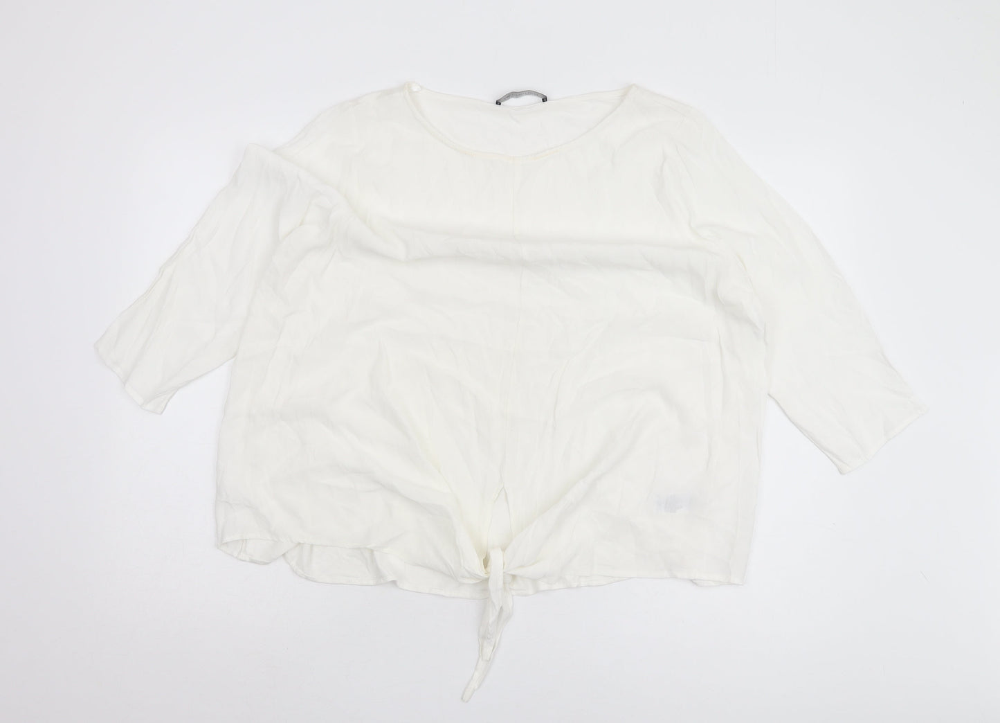 Marks and Spencer Women's Ivory Relaxed Top, Size 18