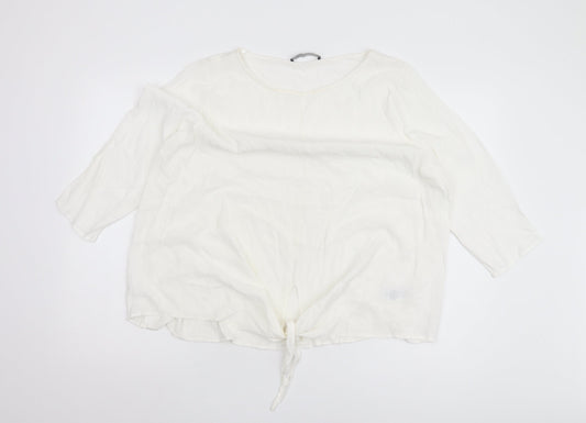 Marks and Spencer Women's Ivory Relaxed Top, Size 18