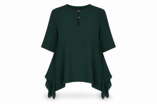 James Lakeland Women's Green Tunic Blouse Size 16