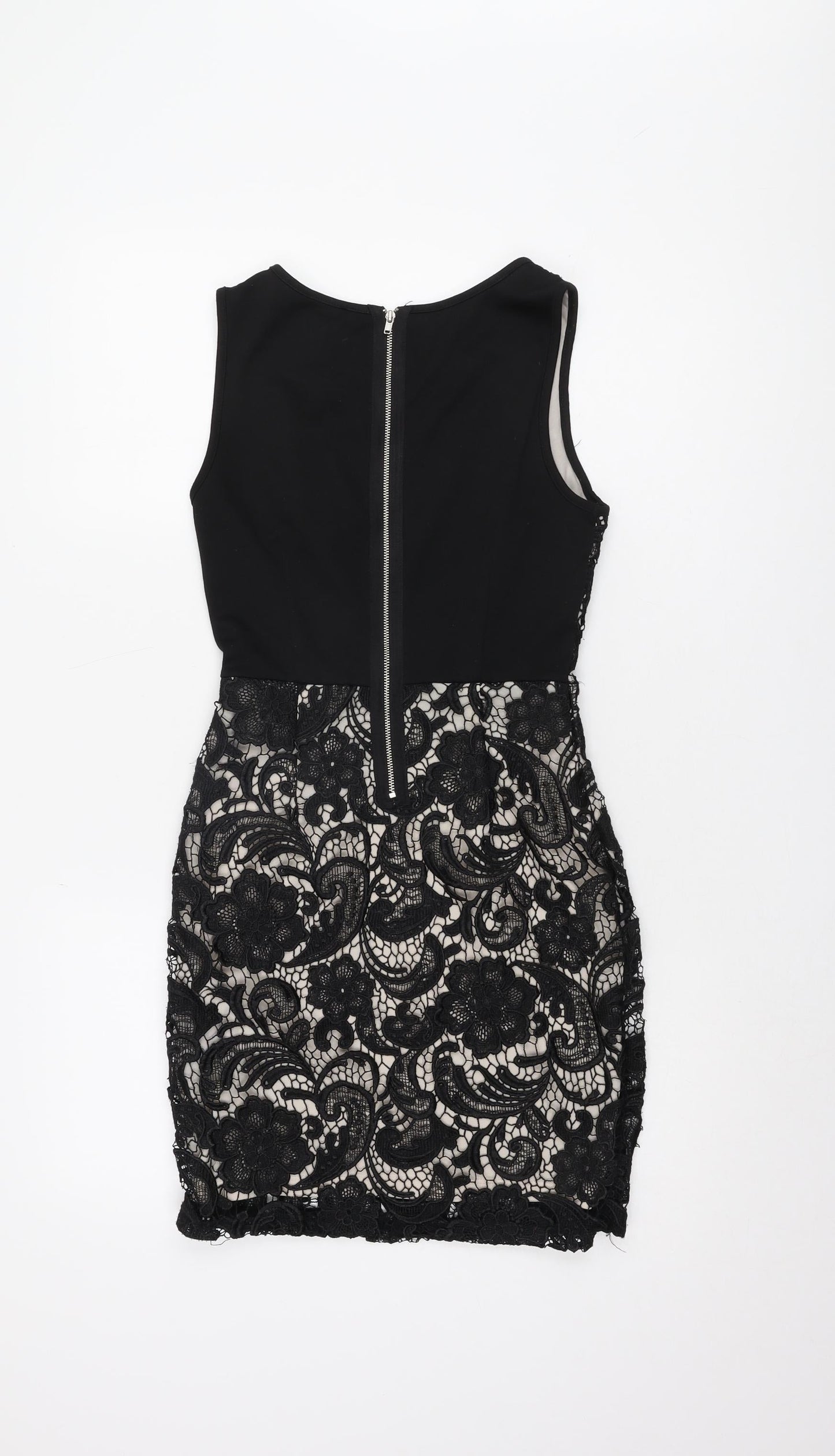 H&M Women's Black Lace Bodycon Dress XS