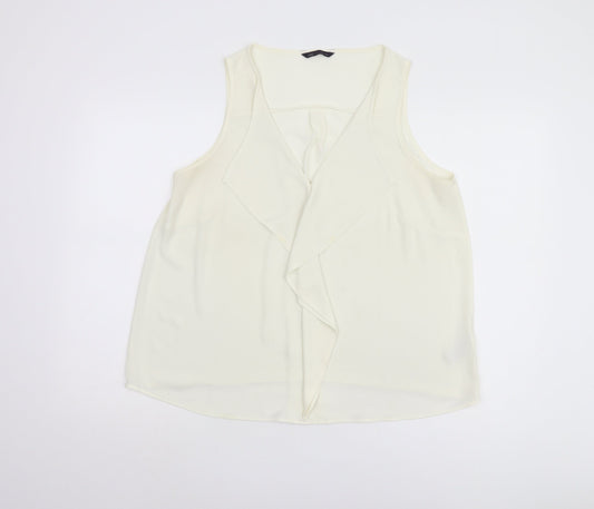 Marks and Spencer Women Ivory Tank Top, Size 14