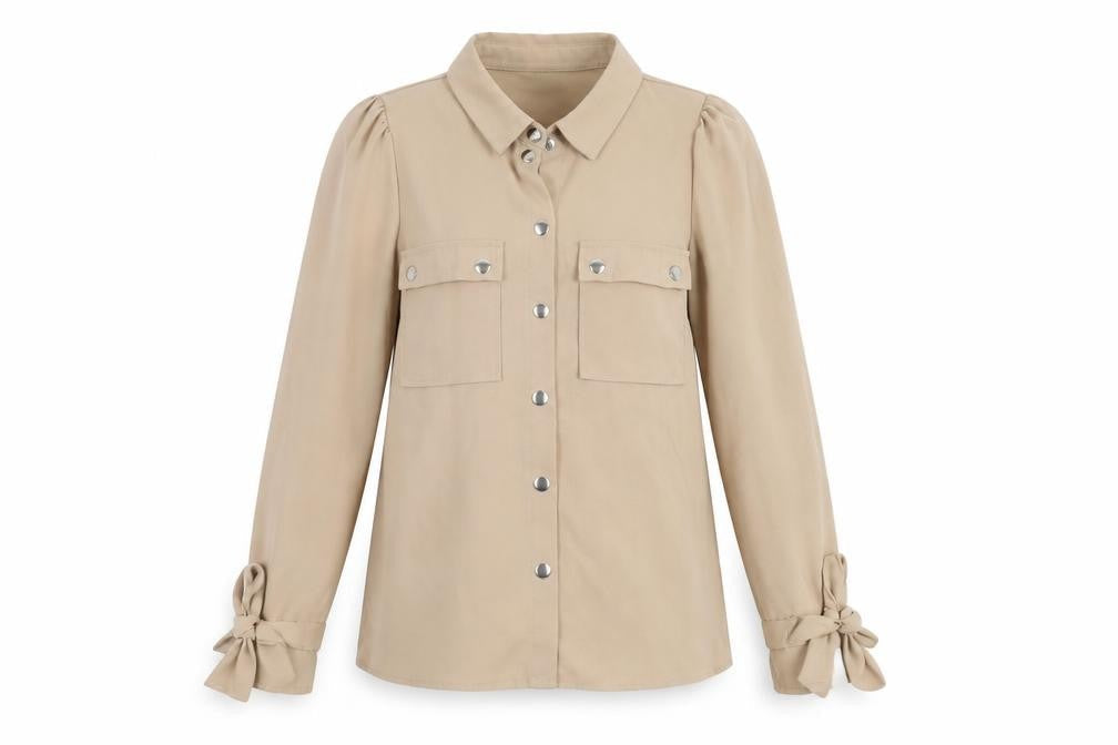 Vero Moda Women's Beige Button-Up Shirt - Size S