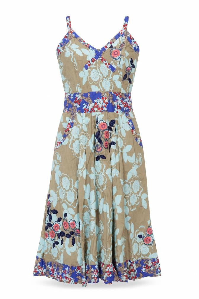 Next Women's Multicoloured Floral Dress Size 10
