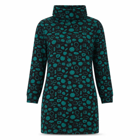 Roman Women's Multicoloured Cowl Neck Dress Size 10