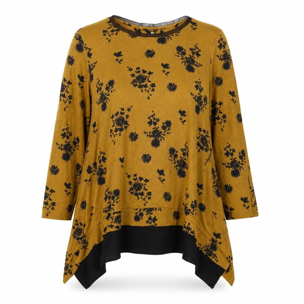 RJR.John Rocha Women's Brown Floral Jersey Top