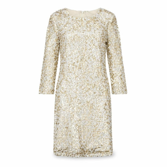 French Connection Women's Gold Sequin Dress Size 6