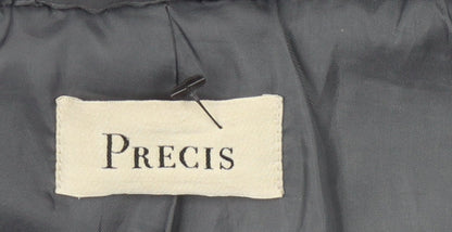 Precis Women's Grey Hooded Jacket Size 12