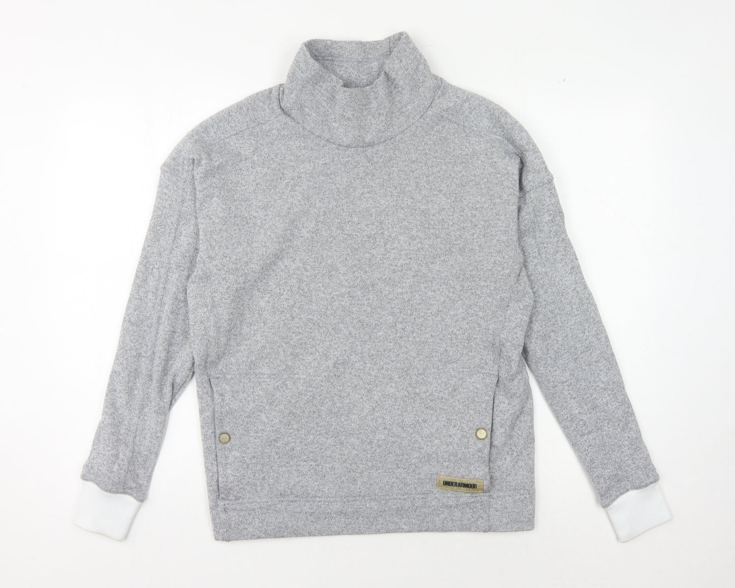 Under Armour Grey Unisex Graphic Sweatshirt, Size S, Insulated