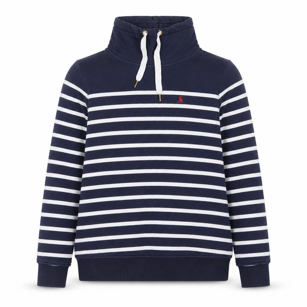Joules Women's Blue Striped Sweatshirt, Size 6