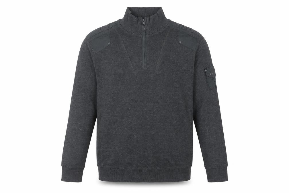 Debenhams Men's Grey Pullover Jumper, Medium, High Neck